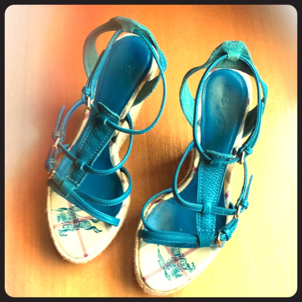 Burberry Espadrilles Wedge Sandal Women’s size 7